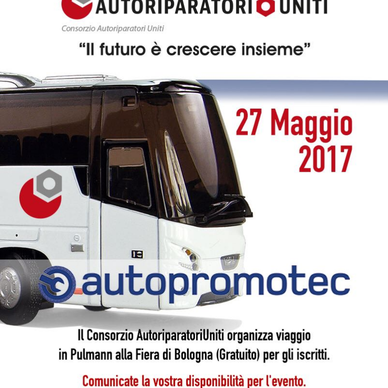 Autopromotec  - viaggio in Pullman alla Fiera di Bologna per gli iscritti